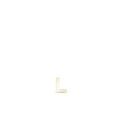 Best Kolczyk złoty literka L Kolczyki